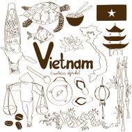 Collection of Vietnamese icons