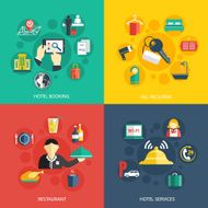 Hotel accommodation services concept