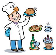 The cheerful cook