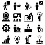 Business Concepts Icons - Black Series