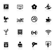 Black Symbols - Hotel Amenities