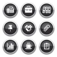 black business &amp; office buttons N2
