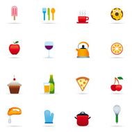 Icon Set Food and Kitchen Color N2