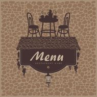 menu with a roof