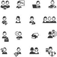 Set of office and business icons N6