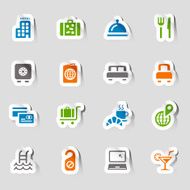 Stickers - Hotel and Resort Icons