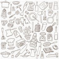 kitchen tools - doodles collection N2