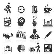 Business management and human resources icons N2