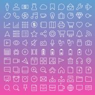 Thin Line Icons set N3