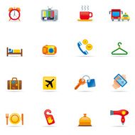 Icon Set Hotel Color