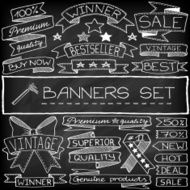 Doodle banners and tags