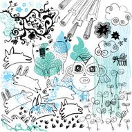 Fresh spring doodle