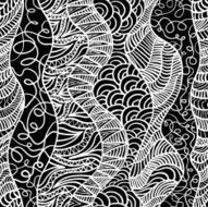 Hand drawn seamless pattern