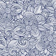 floral ornamental seamless pattern