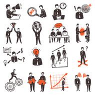 Meeting People Icon Set