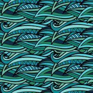 Vector seamless abstract nature pattern