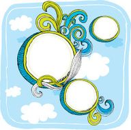 Doodle Circle and Swirl Design Elements
