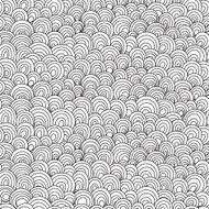 Abstract Sea Theme seamless pattern in vector