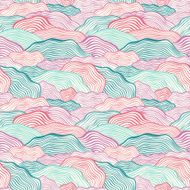 Seamless pattern with wavy scale texture