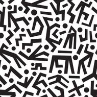 people - abstract seamless background