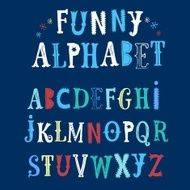 Decorative hand written vector font