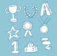 Winning medal icons