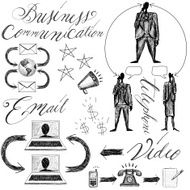 business communication doodles N2