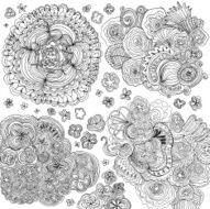 Seamless doodle flower pattern