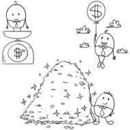 Cartoon businessman illustration N12