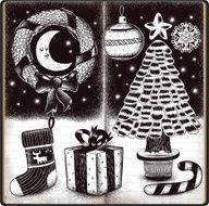 Christmas sketchbook doodles