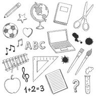 Hand Drawn School Icons