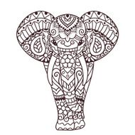 Decorative elephant illustration