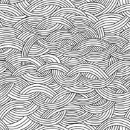 Seamless pattern with waves