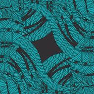 Dark background with blue hand drawn doodle waves