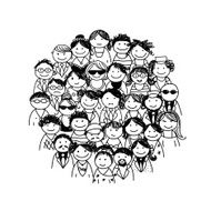 Group of people for your design