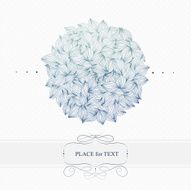 Abstract wavy hand-drawn object Circle background Template for