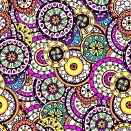Seamless flower background pattern in vector