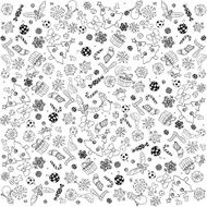 Christmas Doodles Background
