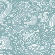 Sea waves Seamless background