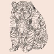 Patterned bear