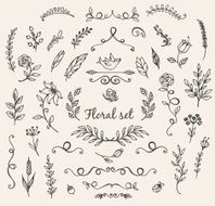 Doodle nature elements