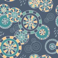 Rain in Kyoto - seamless pattern N2
