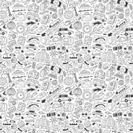 Travel transportation - seamless background