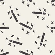 Magic Wand doodle seamless pattern background