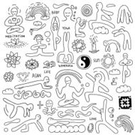 Yoga - doodles set