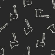 ax doodle seamless pattern background