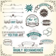 Sketched Banners Awards And Frame
