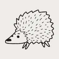 hedgehog doodle
