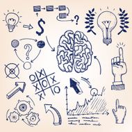 Idea hand-drawn illustration
