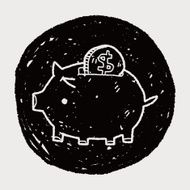 doodle pig money bank
